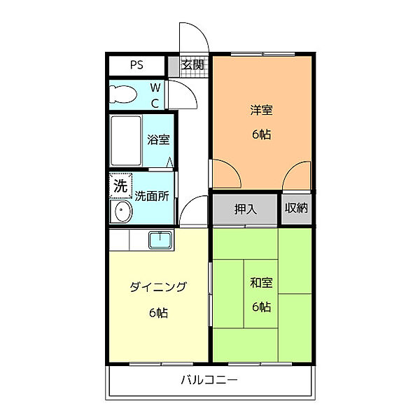 ラポールサワイ ｜愛知県あま市小橋方東壱町田(賃貸マンション2DK・4階・40.00㎡)の写真 その2