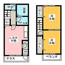 クレールＫＡＴＯ　Ｂ  ｜ 愛知県津島市愛宕町４丁目（賃貸テラスハウス2LDK・1階・53.00㎡） その2