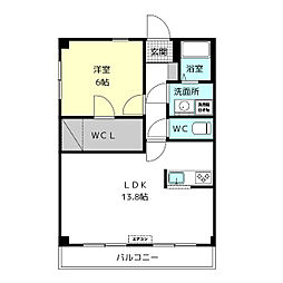 間取図画像 1LDK