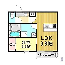 ＬＥＣＯＣＯＮ津島II  ｜ 愛知県津島市西柳原町１丁目86-7（賃貸アパート1LDK・2階・32.76㎡） その2