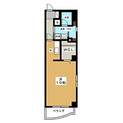 パレ・ジュイール ワンルームの間取図画像