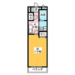 VentoLuce 1Kの間取図画像