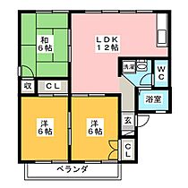 セジュール伊藤　Ｃ棟  ｜ 愛知県豊川市東曙町（賃貸アパート3LDK・2階・62.68㎡） その2