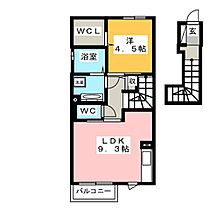 寿庵　Ｂ  ｜ 愛知県豊川市寿通１丁目（賃貸アパート1LDK・2階・42.58㎡） その2