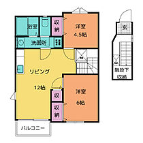 クレストール新城　C  ｜ 愛知県新城市平井字道目木（賃貸アパート2LDK・2階・58.53㎡） その2