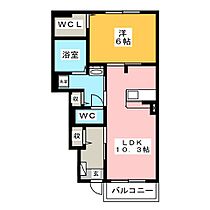 カーサ　エスペランサ　II  ｜ 愛知県豊川市市田町田尻（賃貸アパート1LDK・1階・44.21㎡） その2