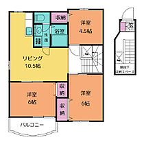 レジデンス21　Ｂ  ｜ 愛知県新城市富沢（賃貸アパート3LDK・2階・65.57㎡） その2