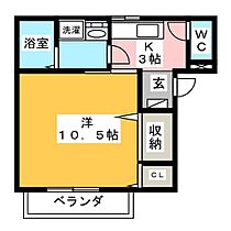 サープラス葵  ｜ 愛知県豊川市伊奈町古当（賃貸アパート1K・2階・32.65㎡） その2