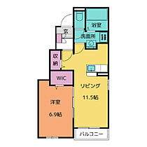 ドミールシャルム　Ｂ 101 ｜ 愛知県豊川市古宿町市道56-1（賃貸アパート1LDK・1階・44.20㎡） その2