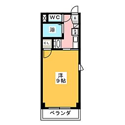 サニーモールK 1Kの間取図画像