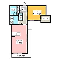 ETERNO 1LDKの間取図画像