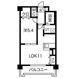 ベルフィオーレM 1LDKの間取図画像