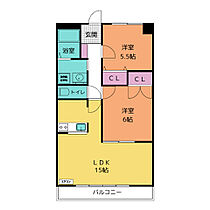 ブルーパレス  ｜ 愛知県安城市篠目町４丁目（賃貸マンション2LDK・5階・57.48㎡） その2