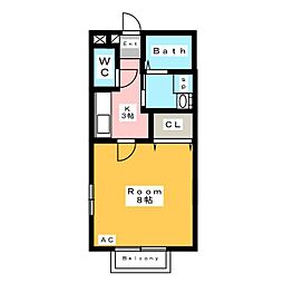 間取図画像 1K