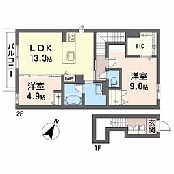 間取図画像 2LDK