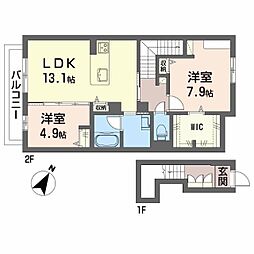 間取図画像 2LDK
