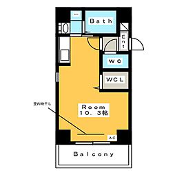 FLATC相生 ワンルームの間取図画像