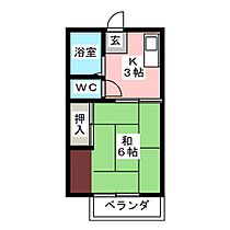 サンシティモリヤ  ｜ 愛知県丹羽郡扶桑町大字高雄字下山（賃貸アパート1K・2階・23.10㎡） その2