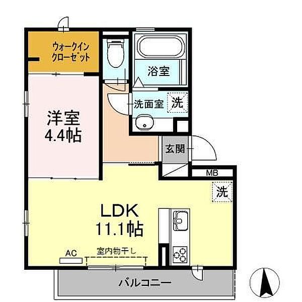 カトル　セゾンIII ｜愛知県犬山市松本町４丁目(賃貸アパート1LDK・3階・40.90㎡)の写真 その2