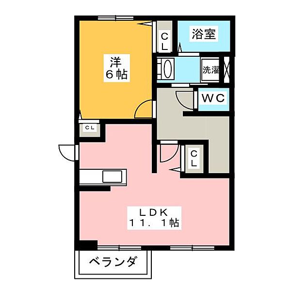 ハイツ　ウエストリバー ｜愛知県丹羽郡扶桑町大字柏森字乙西屋敷(賃貸アパート1LDK・2階・46.90㎡)の写真 その2