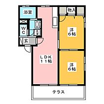 アクシス　Ｃ棟  ｜ 愛知県丹羽郡大口町余野４丁目（賃貸アパート2LDK・1階・50.78㎡） その2