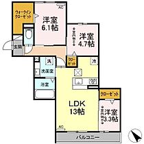 ラティペース 201 ｜ 愛知県犬山市大字上野字米野（賃貸アパート3LDK・2階・65.50㎡） その2