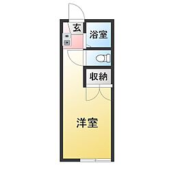 NFGRAN日新 ワンルームの間取図画像