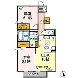 間取図画像 2LDK