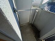 屋外洗濯機置場