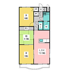 ファミールヴィレッジ 3LDKの間取図画像