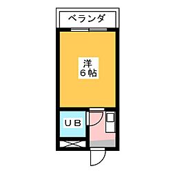 コーポイマエダ ワンルームの間取図画像