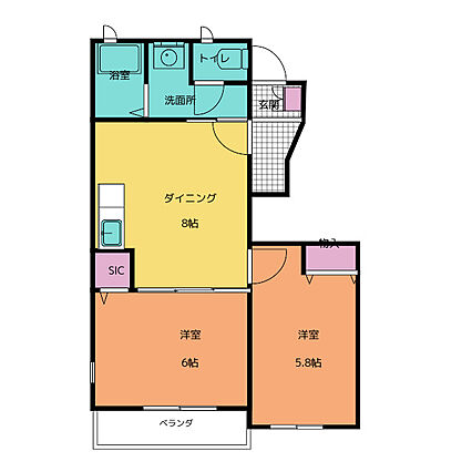オークス羽黒2_間取り_0