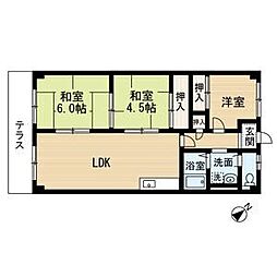 ミューズポカホンタス 3LDKの間取図画像