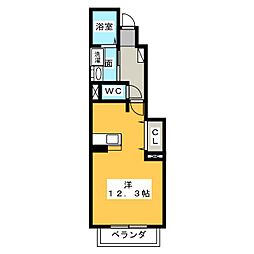 コルソセレノ ワンルームの間取図画像