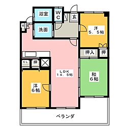 ナビタウン犬山 3LDKの間取図画像