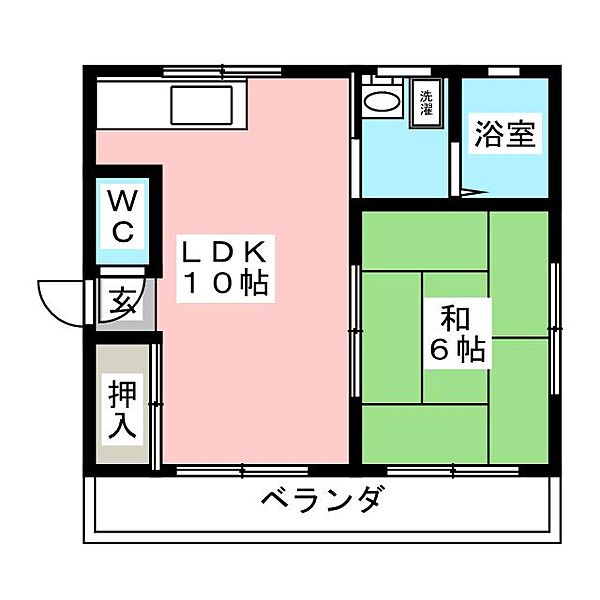 丸守ハイツII ｜愛知県豊田市大林町１１丁目(賃貸アパート1LDK・2階・34.78㎡)の写真 その2