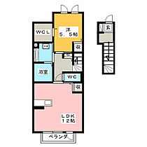 サンシャインヒルズＭ　Ｂ棟  ｜ 愛知県豊田市吉原町前田（賃貸アパート1LDK・2階・53.33㎡） その2