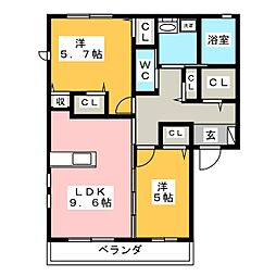 間取図画像 2LDK