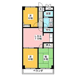リーブライツ 3LDKの間取図画像