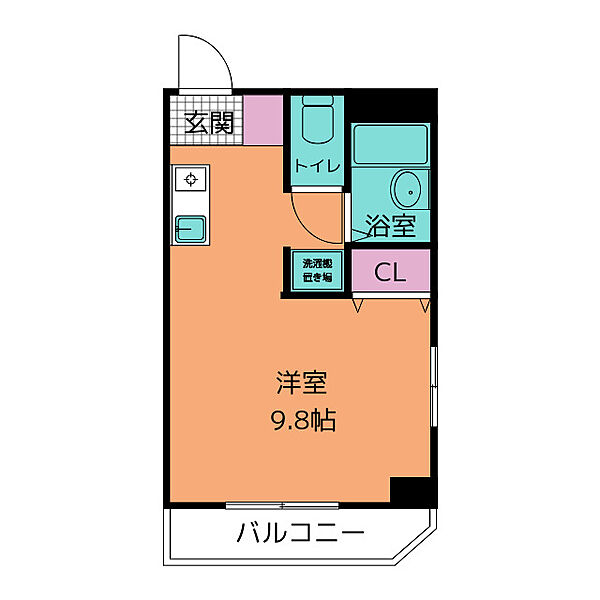 フジビル新安城 ｜愛知県安城市今池町１丁目(賃貸マンション1R・5階・22.50㎡)の写真 その2