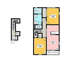 リブレアヒルズ　Ａ館  ｜ 愛知県西尾市住崎町北畑（賃貸アパート2LDK・2階・55.80㎡） その2