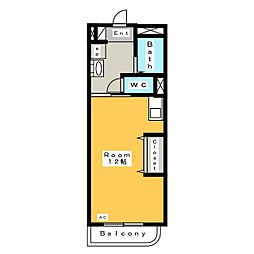 アーバンライフ ワンルームの間取図画像