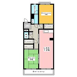 サンロイヤル 2LDKの間取図画像