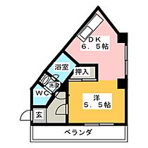 ヴィラコスモス稲沢  ｜ 愛知県稲沢市小沢３丁目（賃貸マンション2K・4階・37.71㎡） その2