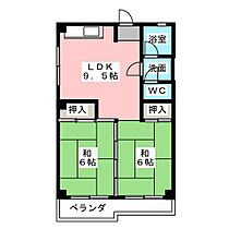 ヴィラコスモス稲沢  ｜ 愛知県稲沢市小沢３丁目（賃貸マンション2LDK・4階・47.52㎡） その2