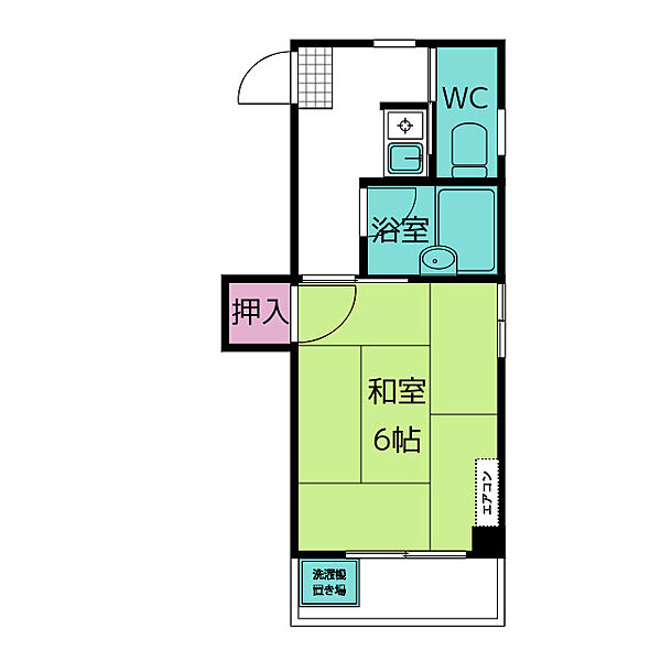 サンライズ国府宮 ｜愛知県稲沢市松下１丁目(賃貸マンション1K・3階・18.36㎡)の写真 その2