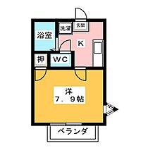 アーニストハウス　Ａ棟  ｜ 愛知県稲沢市日下部中町２丁目（賃貸アパート1K・2階・25.41㎡） その2