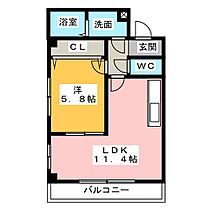 Ｃｏｑ　Ｇａｓｓｅａｕ  ｜ 愛知県稲沢市松下１丁目（賃貸マンション1LDK・4階・40.30㎡） その2