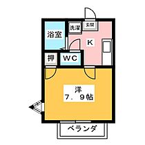 アーニストハウス　Ｂ棟  ｜ 愛知県稲沢市日下部中町２丁目（賃貸アパート1K・2階・25.41㎡） その2