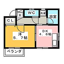 パールメゾン清洲Ａ棟  ｜ 愛知県稲沢市日下部東町２丁目（賃貸マンション1DK・2階・25.00㎡） その2